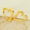 Wholesale 1 Pair Simple Style Heart Shape Plating Stainless Steel Titanium Steel 18K Gold Plated Ear Studs