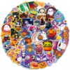 Wholesale 50 Halloween Day Graffiti Stickers Pumpkin Bat Castle Dark Cute Ghost Cartoon Stickers DIY Luggage