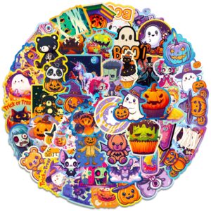 Wholesale 50 Halloween Day Graffiti Stickers Pumpkin Bat Castle Dark Cute Ghost Cartoon Stickers DIY Luggage