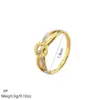 Wholesale PVD Coated Real Gold Plated 14K Gold Geometric 304 Stainless Steel Retro Classic Style Waterproof Non Tarnish Rings