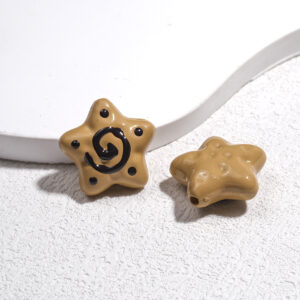 Light brown / 20*19*8.5mm, aperture approximately 2.5mm