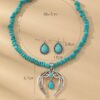 Wholesale Vintage Teardrop Necklace Turquoise Earrings