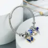 Fashion Geometric 304 Stainless Steel Alloy Sier Plated Artificial Gemstones In Bulk