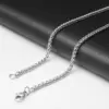 Wholesale Fashion Solid Color Stainless Steel Plating Necklace 1 Piece