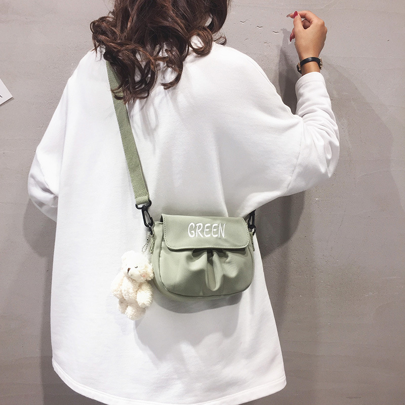 Wholesale Nylon shoulder bag women's fashion cross-border printed letter messenger bag versatile Korean style mobile coin purse women's