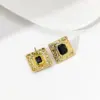 304 Stainless Steel Irregular PVD Coated Artificial Crystal Real Gold Plated Gold Plated Casual Simple Style Waterproof Non Tarnish Ear Studs