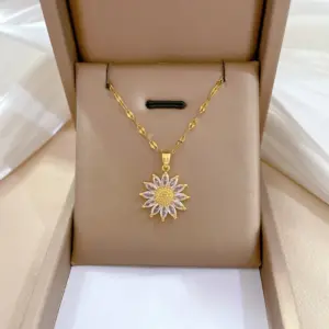 J304 Titanium Steel Chain Copper Pendant