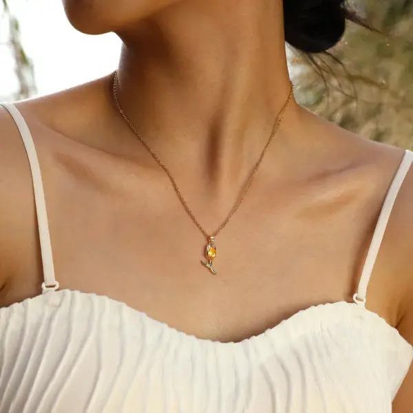 Wholesale Copper Gold Plated Lady Plating Inlay Flower Zircon