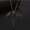 Wholesale titanium steel necklace retro pterosaur sword pendant men's dragon tide cool pendant SP906