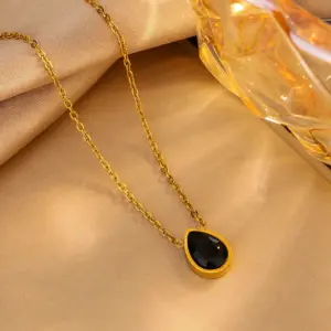 Multicolor-Golden Yellow / One Size / Black Necklace