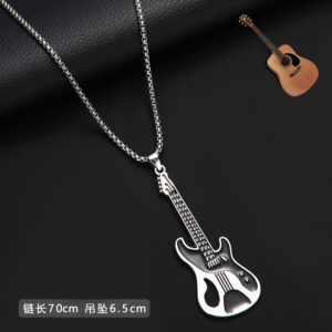 8359# net red guitar necklace
