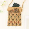 Wholesale Popular Bohemian Style Cork Mobile Phone Storage Bag Women's Crossbody Bag Shoulder Strap Adjustable Travel Souvenir