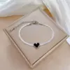 Wholesale Electroplating Golden Plated Heart Shape Titanium Steel Simple Style Classic Style Titanium Steel Bracelets