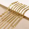 PVD Coated Real Gold Plated 18K Gold Tree 201 Stainless Steel Retro Streetwear Waterproof Non Tarnish 201 Stainless Steel Bracelets