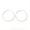 Wholesale PVD Coated Real Gold Plated 18K Gold Solid Color 304 Stainless Steel Simple Style Waterproof Non Tarnish Hoop Earrings