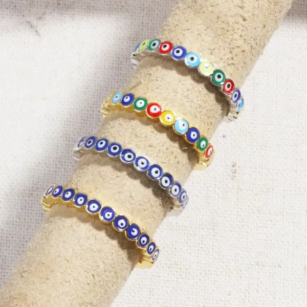 Copper Devil's Eye Rings