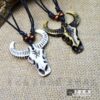 Wholesale Imitation Yak Tribal Necklace Niutou Niujiao Pendant Pendant Wa Tourism Memorial Jewelry Factory