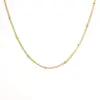PVD Coated 18K Gold Plated Geometric Stainless Steel Basic Waterproof Non Tarnish 304 Stainless Steel Necklace