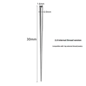 Straight Rod Internal Thread 1.6*2.0