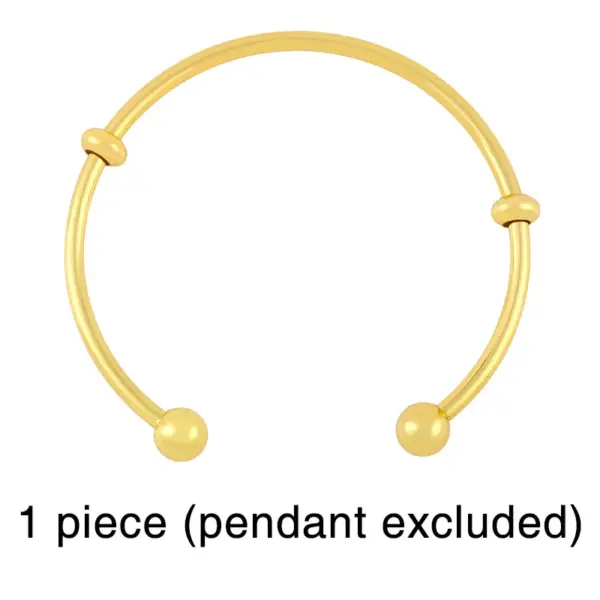 Copper Plating Letter Artificial Gemstones Copper Bracelets