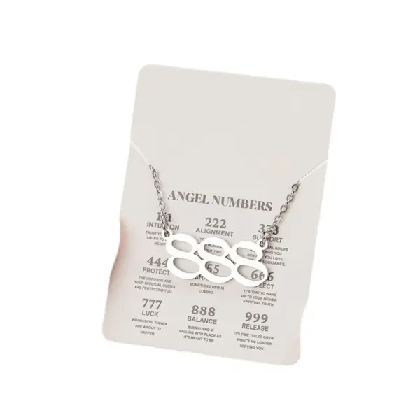 Wholesale Jewelry Fashion Number 201 Stainless Steel 18K Gold Plated Plating Stainless Steel Necklaces