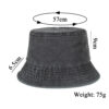 Wholesale Spring and Summer New Washed Light Plate Sun Protection Fisherman's Hat Basin Hat Large Rim Hat UV Protection Sun Hat YF027