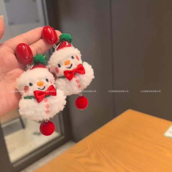 Wholesale 925 Sterling Silver Christmas White High-End Earrings