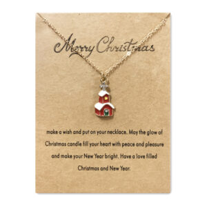 6530 Red Christmas House Gold Card