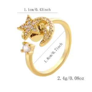 Jz32 Rotating Star and Moon / Adjustable Opening