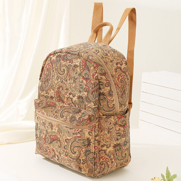 oly-73bd6ef25473f6fd5033021bd38fdc22 Wholesale Retro Large-Capacity Lightweight Universal Men's and Women's Retro Cork Backpack Travel Backpack