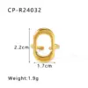 Wholesale Jewelry Casual Simple Style Star Moon Rectangle 304 Stainless Steel 18K Gold Plated Hollow Out Open Rings