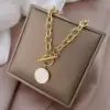 Wholesale PVD Coated 18K Gold Plated 304 Stainless Steel Waterproof Non Tarnish 304 Stainless Steel Necklace