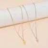 Wholesale Jewelry Simple Style Cross Titanium Steel 18K Gold Plated Plating Pendant Necklace