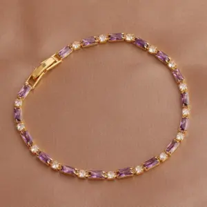 Purple Bracelet / 18K