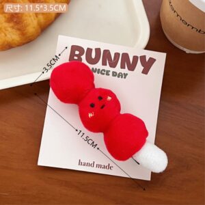 1# Plush Sugar-Coated Berry Hairpin