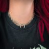 Wholesale Hip Hop Cold Style Ins European and American Punk Fashion Round Pointed Cone Necklace Punk Personality Retro Collarbone Chain