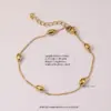Wholesale Ion Plating (IP) 18K Gold Plated Paper Clip Flower 304 Stainless Steel Sweet Simple Style Waterproof Non Tarnish 304 Stainless Steel Lobster Trigger Clasp Closure Chain Necklace