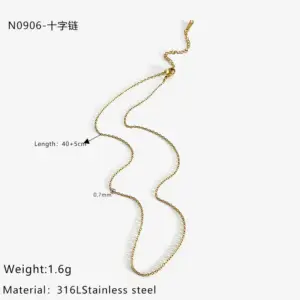 Golden Cross Chain / One Size