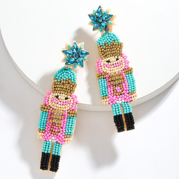 Wholesale handmade rice beads earrings Joker earrings