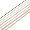 Wholesale PVD Coated 18K Gold Plated Geometric Titanium Steel Fashion Waterproof Non Tarnish Necklace