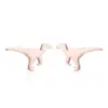 PVD Coated 18K Gold Real Gold Plated Dinosaur 304 Stainless Steel Simple Style Waterproof Non Tarnish Ear Studs