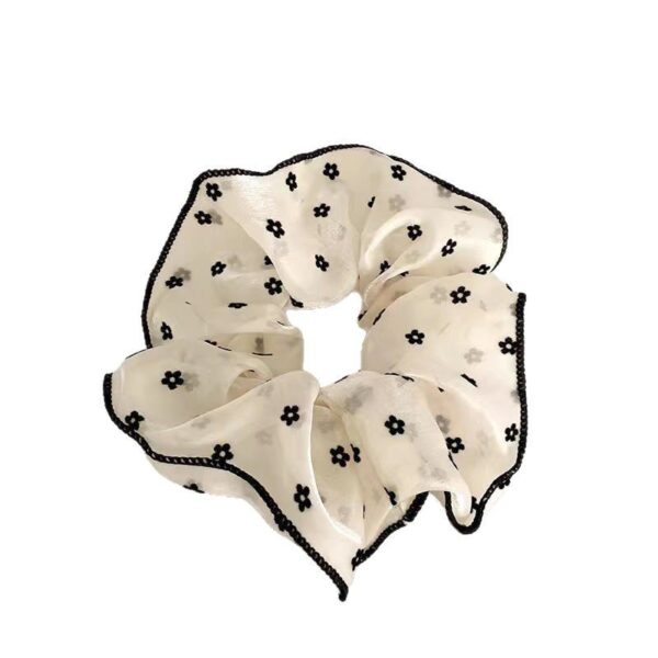 Wholesale Hair Balls Large Intestine Hair Ring Women's Fashionable Large Size Floral Hair Rope Hair Accessories Yarn Hair Rope Rubber Tendon Headwear