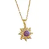 Wholesale Jewelry Casual Elegant Lady Moon Titanium Steel Plating Pendant Necklace