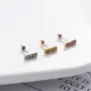 Wholesale 316 Stainless Steel Copper Geometric Ear Studs For Women'S