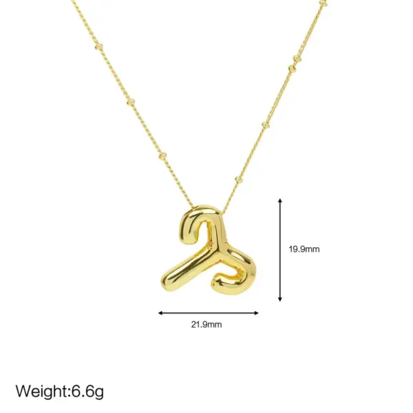 Wholesale Copper Simple Style Plating Constellation Pendant Necklace