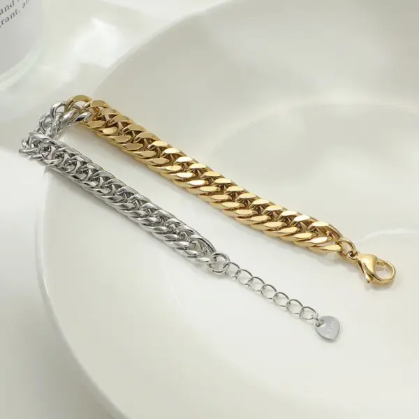 Wholesale Vacuum Plating Real Gold Plated Geometric 304 Stainless Steel Fashion Waterproof Non Tarnish