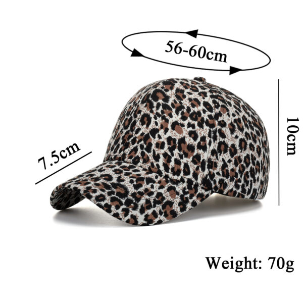 Wholesale New Men's and Women's Leopard Print Baseball Cap for Spring and Summer Korean Style Fashionable Cap ins Outdoor Hip Hop Sunshade B952
