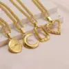 Wholesale Fashion Heart Shape Stainless Steel Plating Pendant Necklace 1 Piece