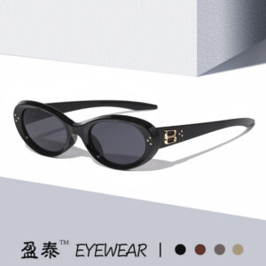 Wholesale 2025 new gm sunglasses sunscreen sunglasses men's oval small frame sunglasses cat's eye sunglasses women's high sense