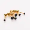 Wholesale PVD Coated Real Gold Plated 14K Gold Heart Shape Mushroom Planet 304 Stainless Steel Simple Style Shiny Waterproof Non Tarnish Ear Studs